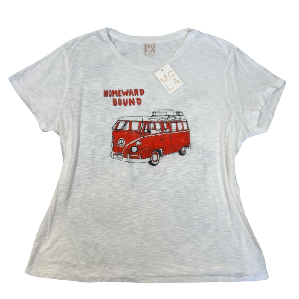 MCLA Homeward Bound VW Bus Graphic T-Shirt XL NWT